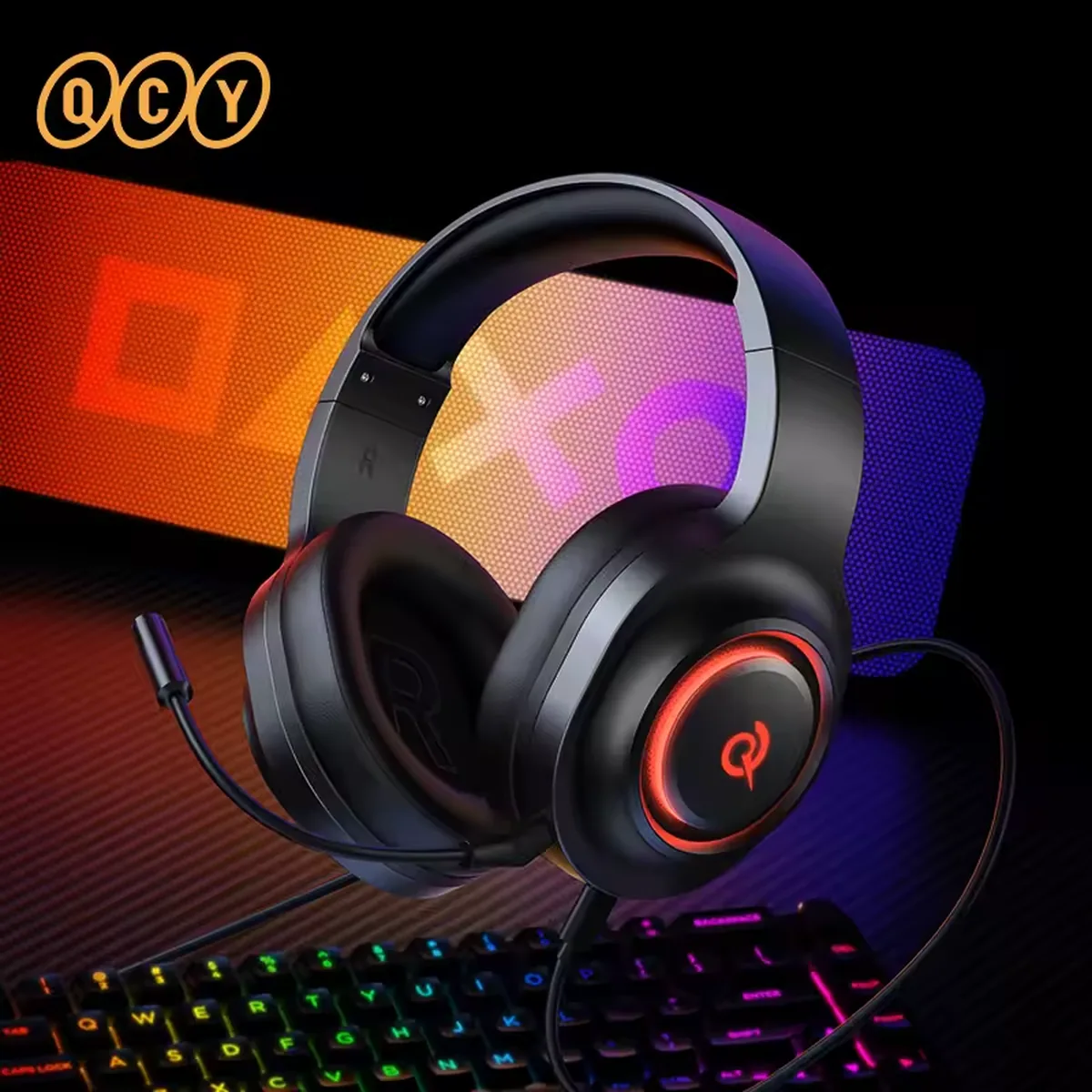 QCY Heroad V200 — Auscultadores Gaming — heroad v200 angulo